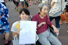 岐阜県立寿楽苑の夏祭り